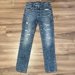 American Eagle Outfitters Cozy Airflex+ Men's Light Blue Skinny Jeans